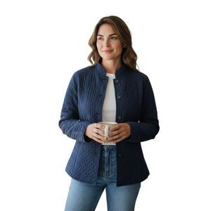 kiko Jacket Women’s Size XS Blue  100% silk with Pockets Brand New # 105